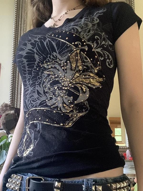 Vintage Print Short Sleeve Tee Product Image