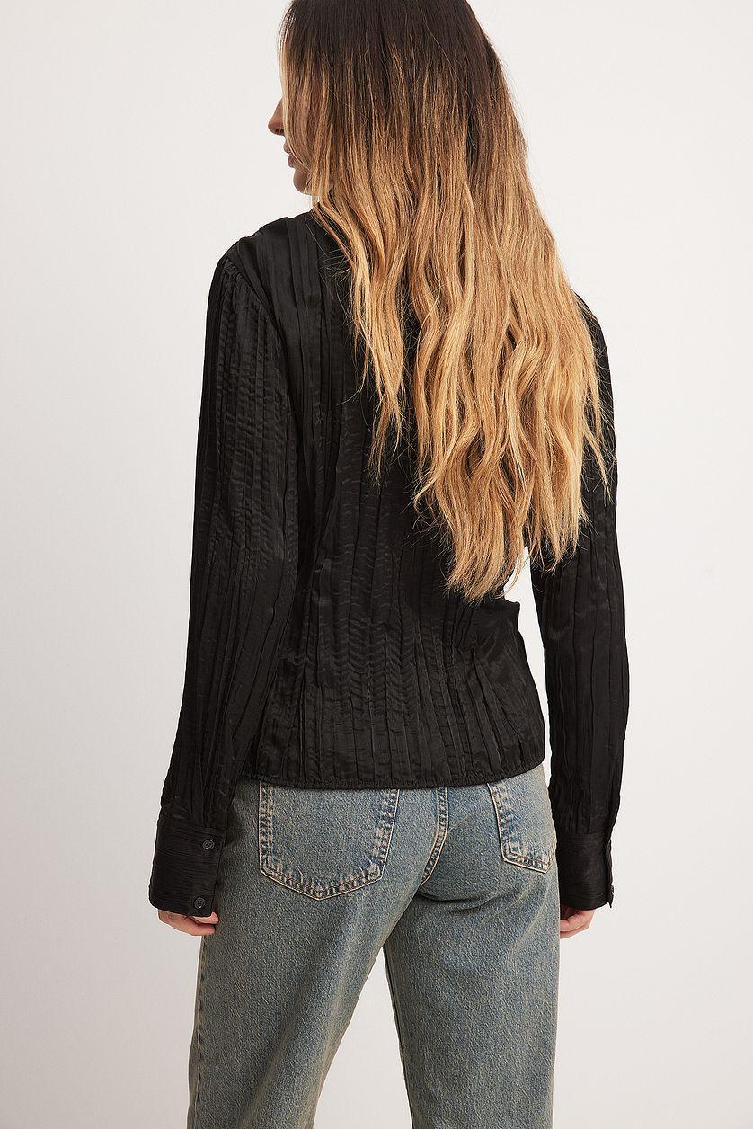 Structured Overlap Blouse Product Image