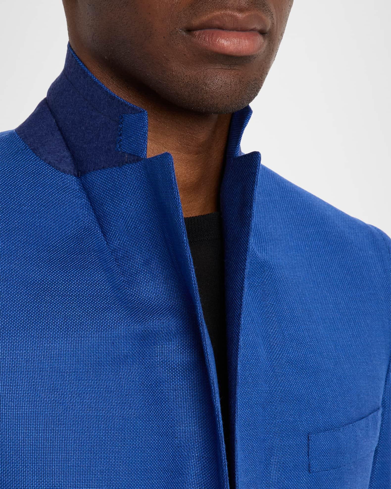 Men's Wool Tailored-Fit Single-Breasted Blazer Product Image