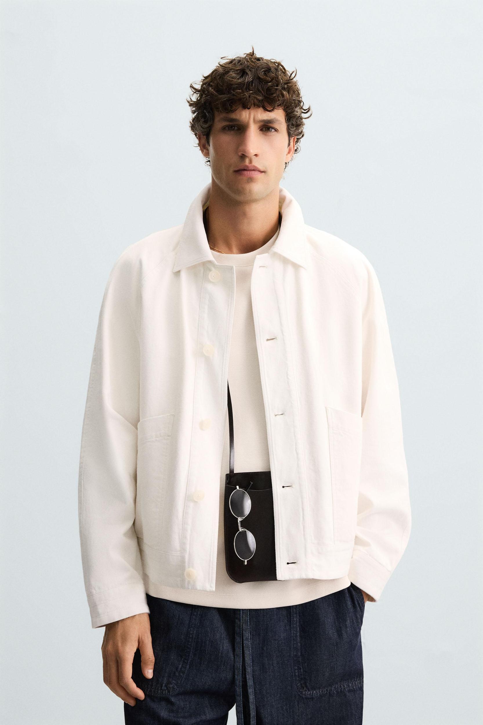 LINEN-COTTON JACKET Product Image