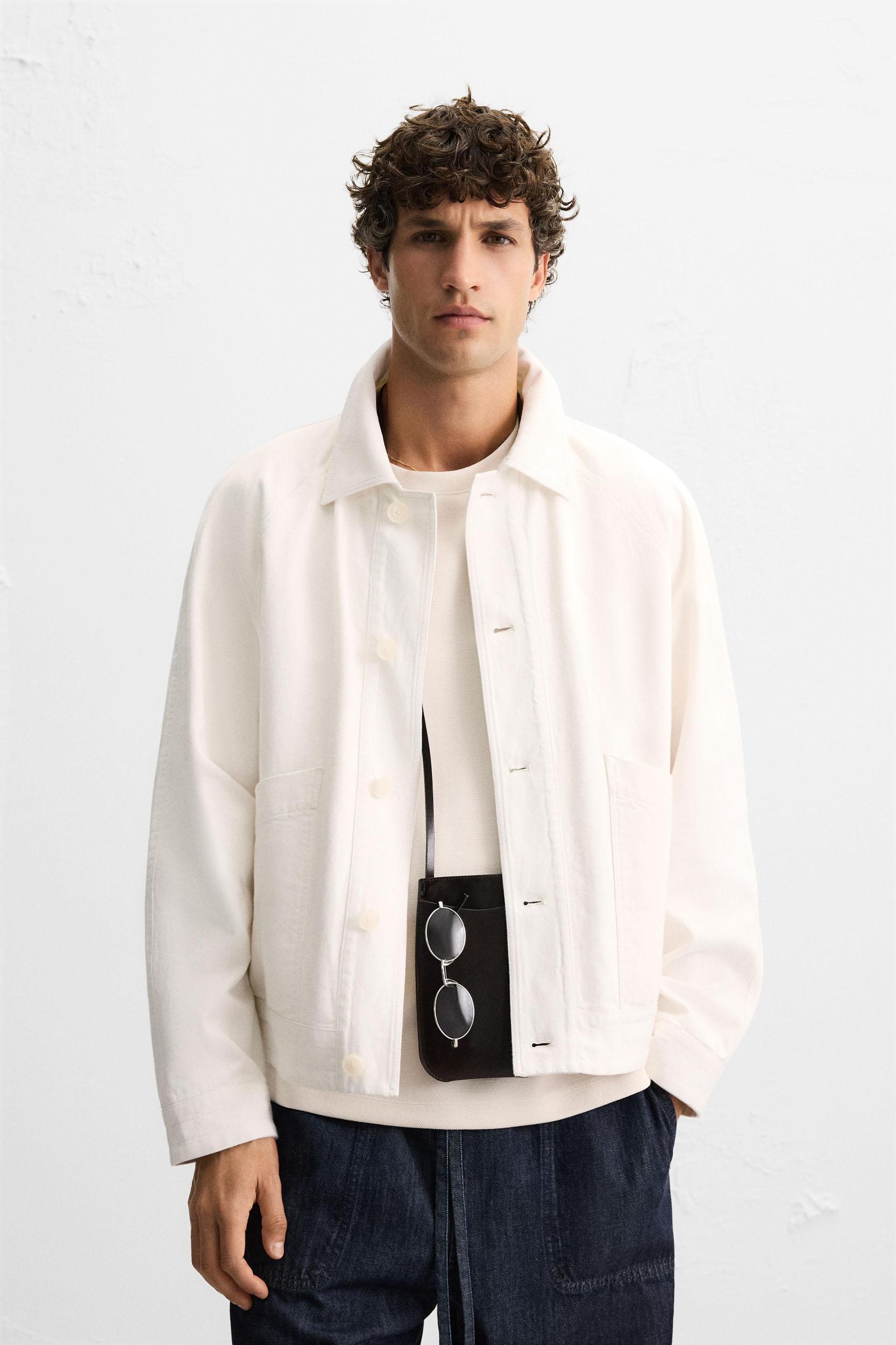 LINEN-COTTON JACKET Product Image