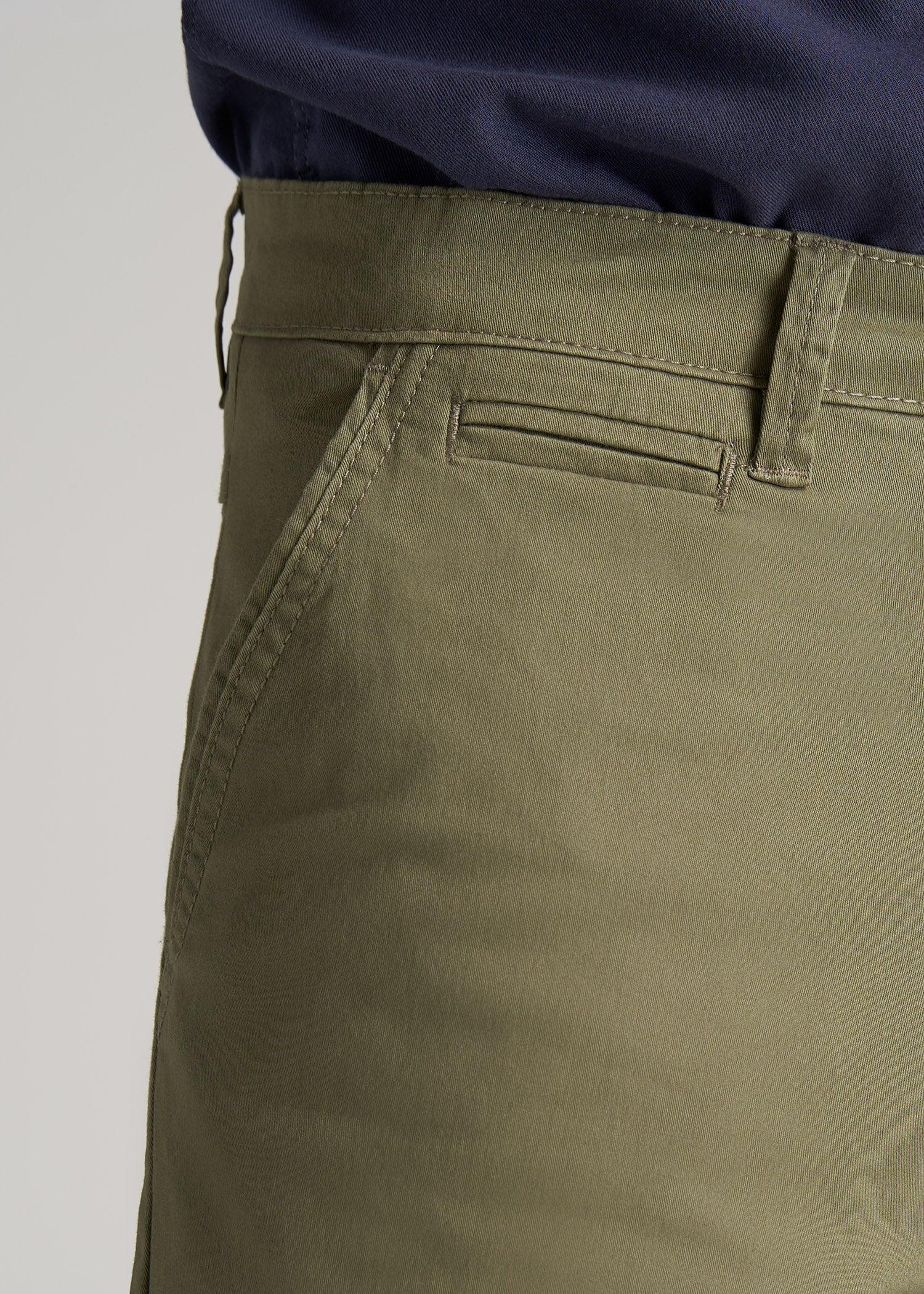 Carman TAPERED Chinos in Camo Green - Pants for Tall Men Product Image