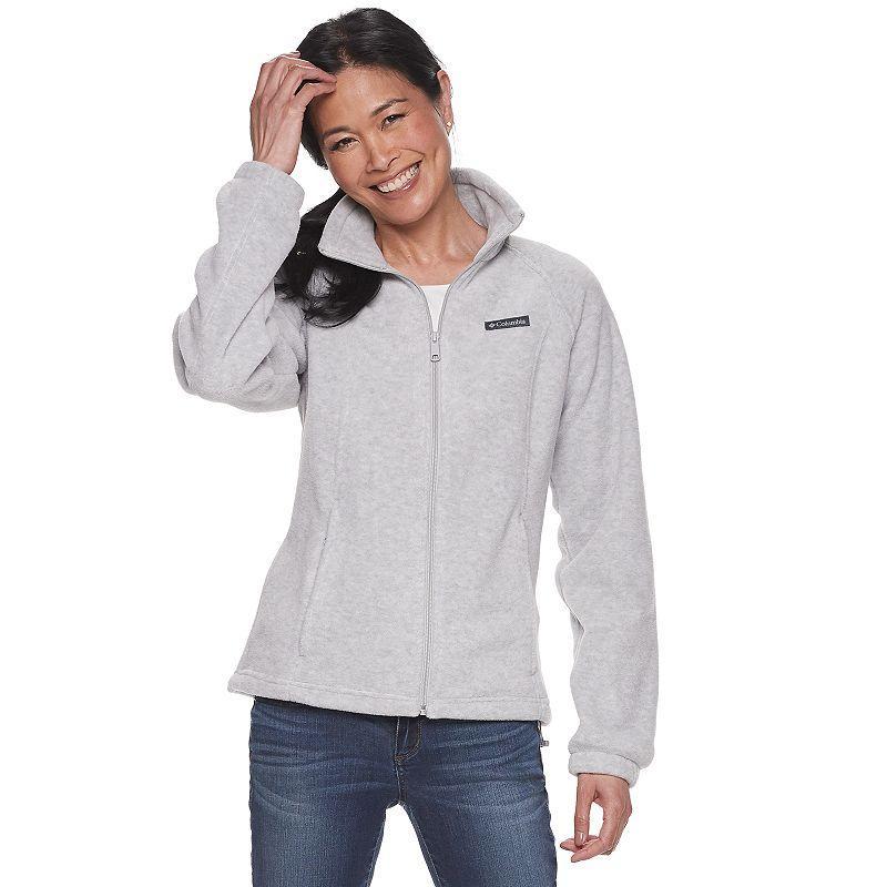 Women's Columbia Benton Springs Zip-Front Fleece Jacket, Size: XL, Salt Product Image