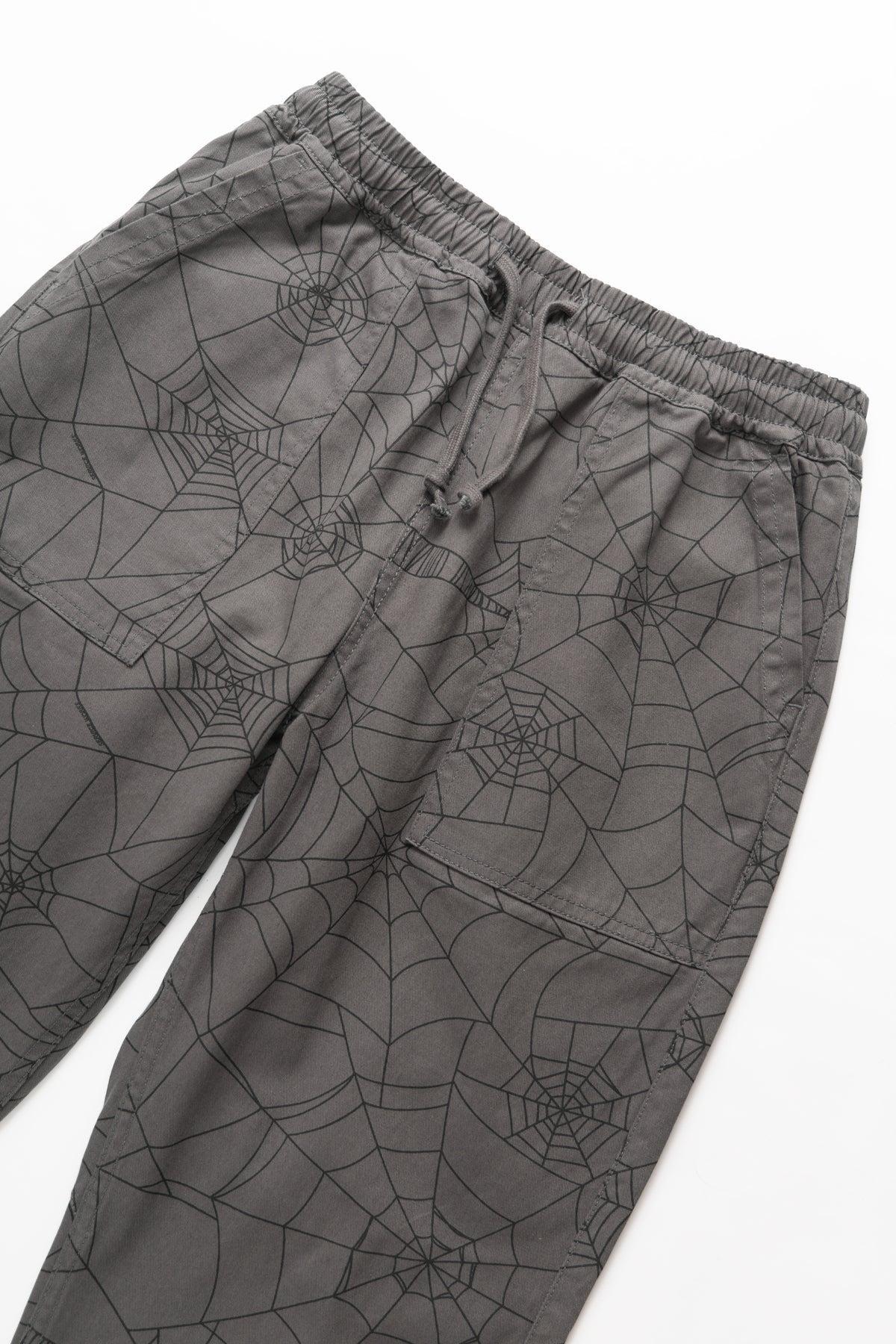 Patterned Chef Pants - Grey Web Product Image