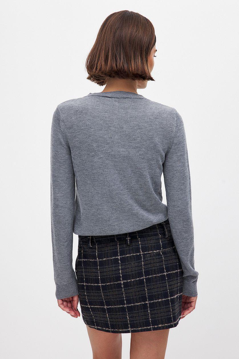 Checked Mini Skirt Product Image