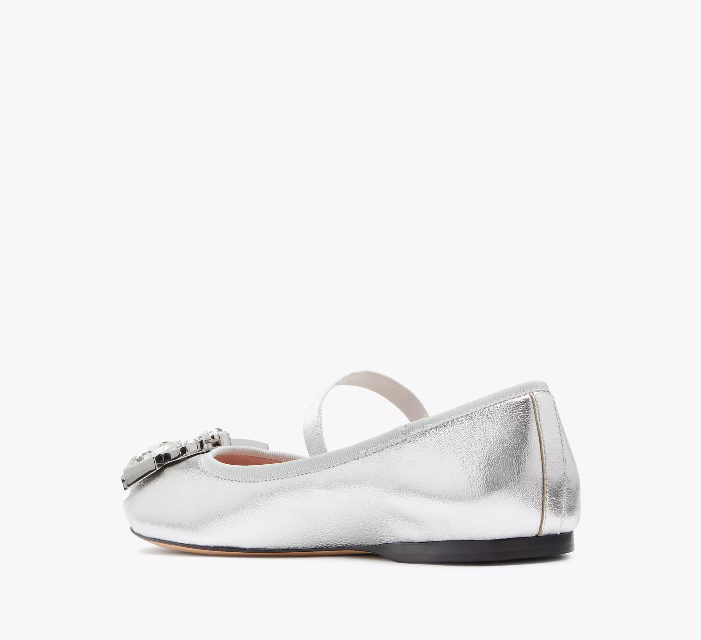 Renata Metallic Mary Jane Ballet Flats Product Image