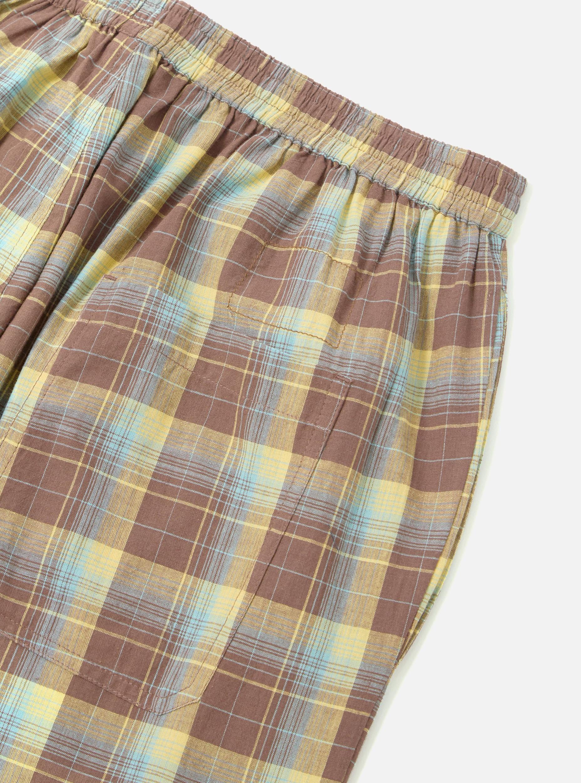 Yellow/Brown Check Pyjama Pant Product Image