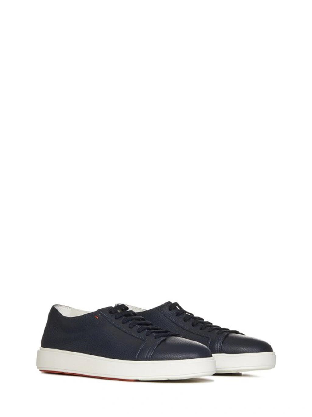 SANTONI Blue Low-top Sneakers Product Image