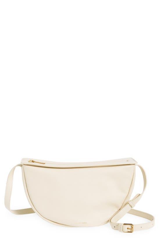 MANSUR GAVRIEL Moon Calfskin Leather Crossbody Bag In Avorio Product Image