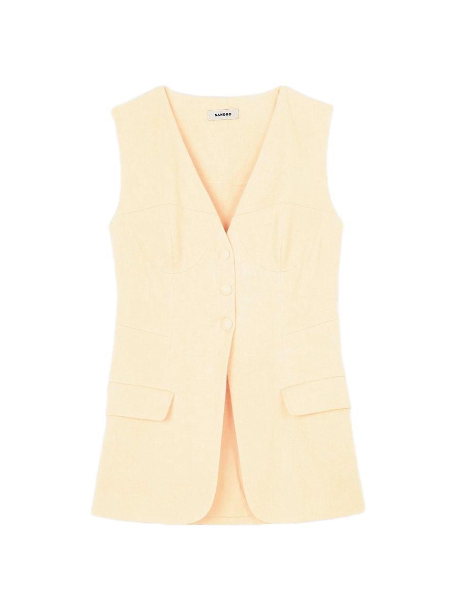 Womens Sleeveless Jacket Vest Product Image