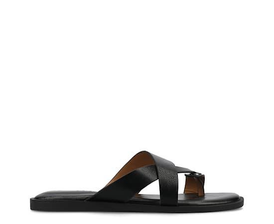 Journee Women's Prizzie Multi Strap Toe Ring Flat Sandals,  Product Image