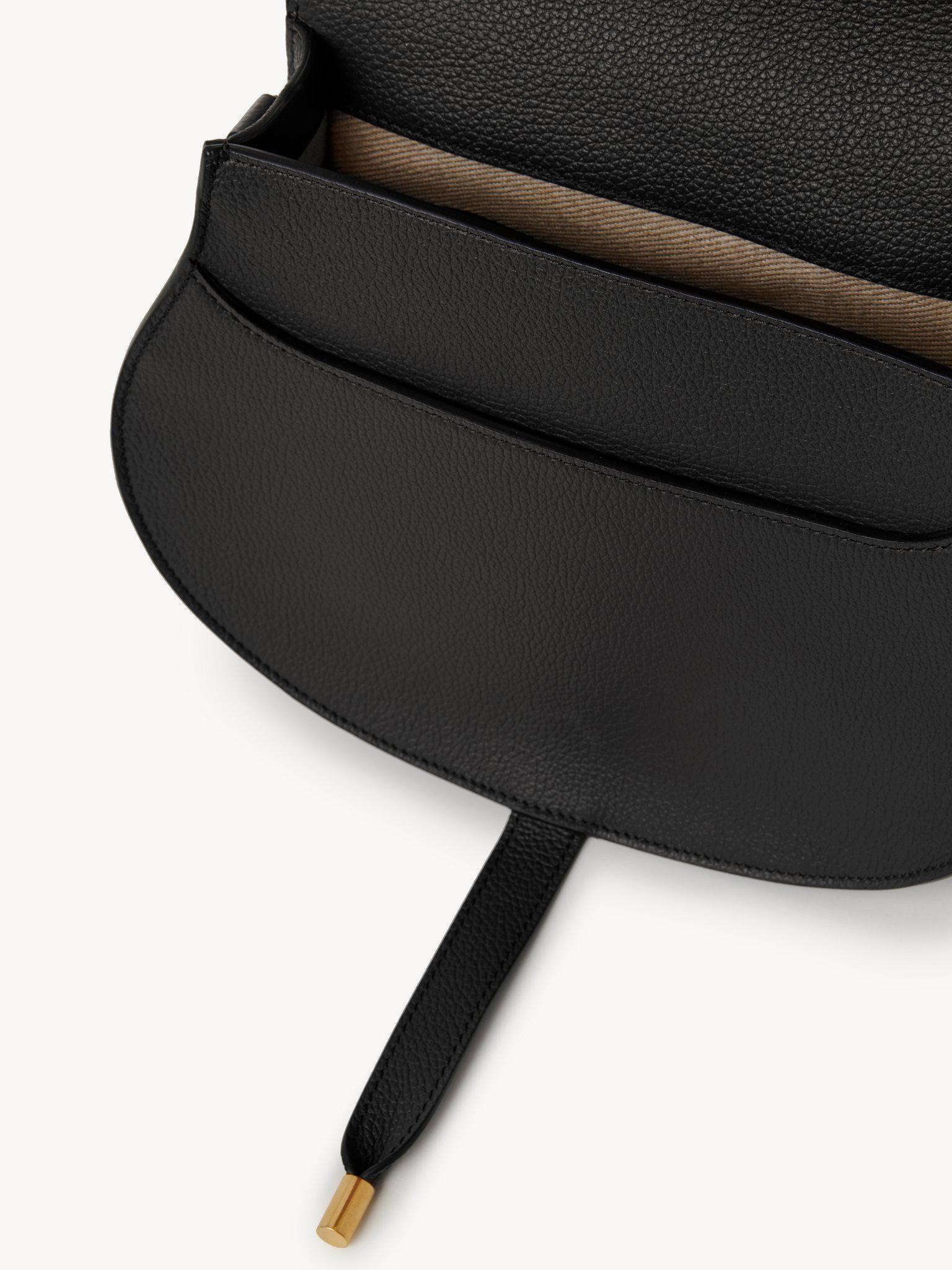 Marcie saddle bag in grained leather Product Image