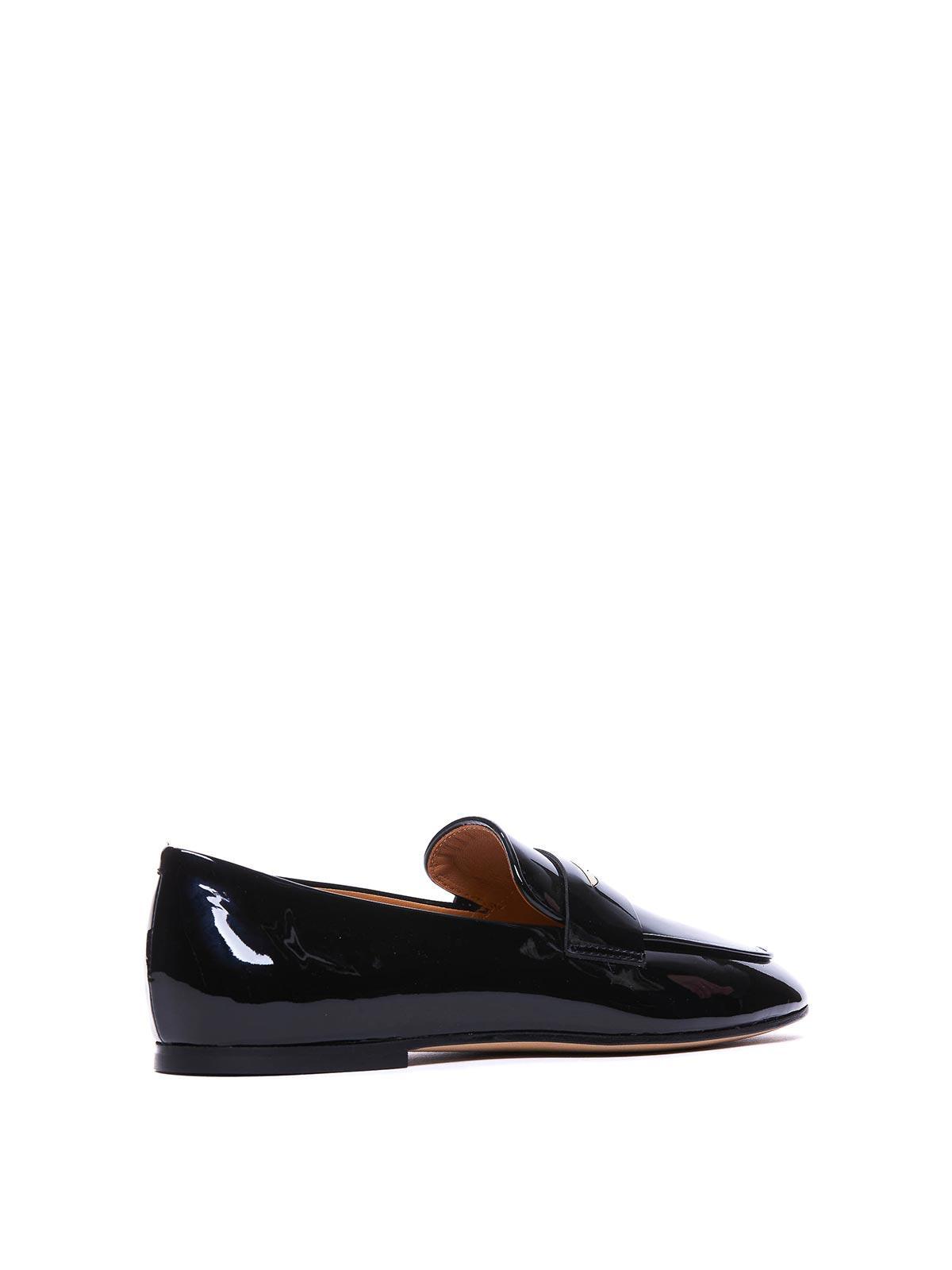 TOD'S Patent Leather Loafers In Negro Product Image