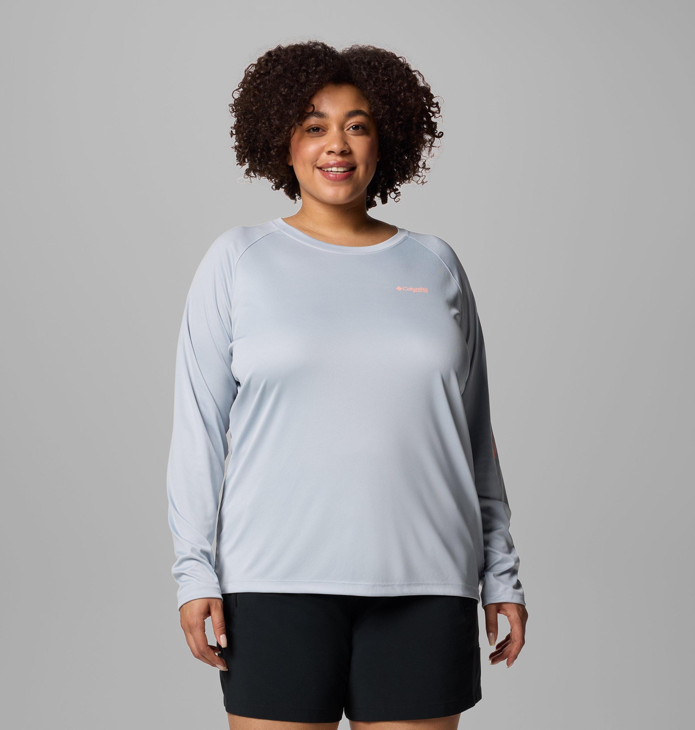 Columbia Womens PFG Tidal Tee II Long Sleeve Shirt - Plus Size- Product Image