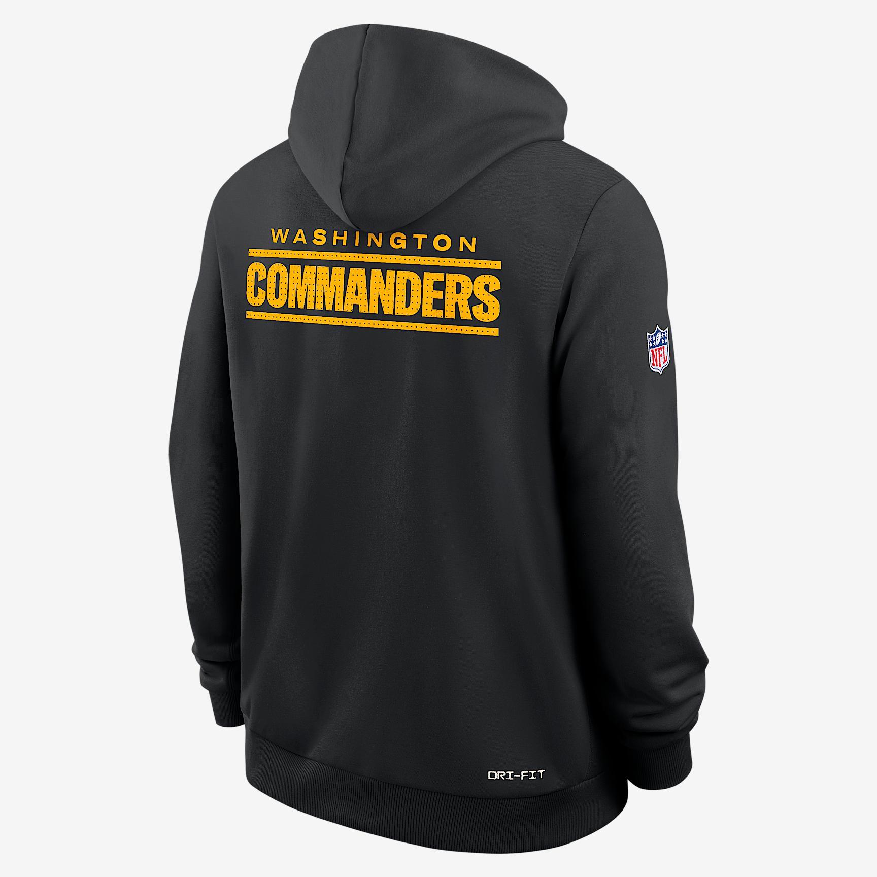 Washington Commanders Initial Home Sideline Men's Nike Dri-FIT NFL Pullover Hoodie Product Image