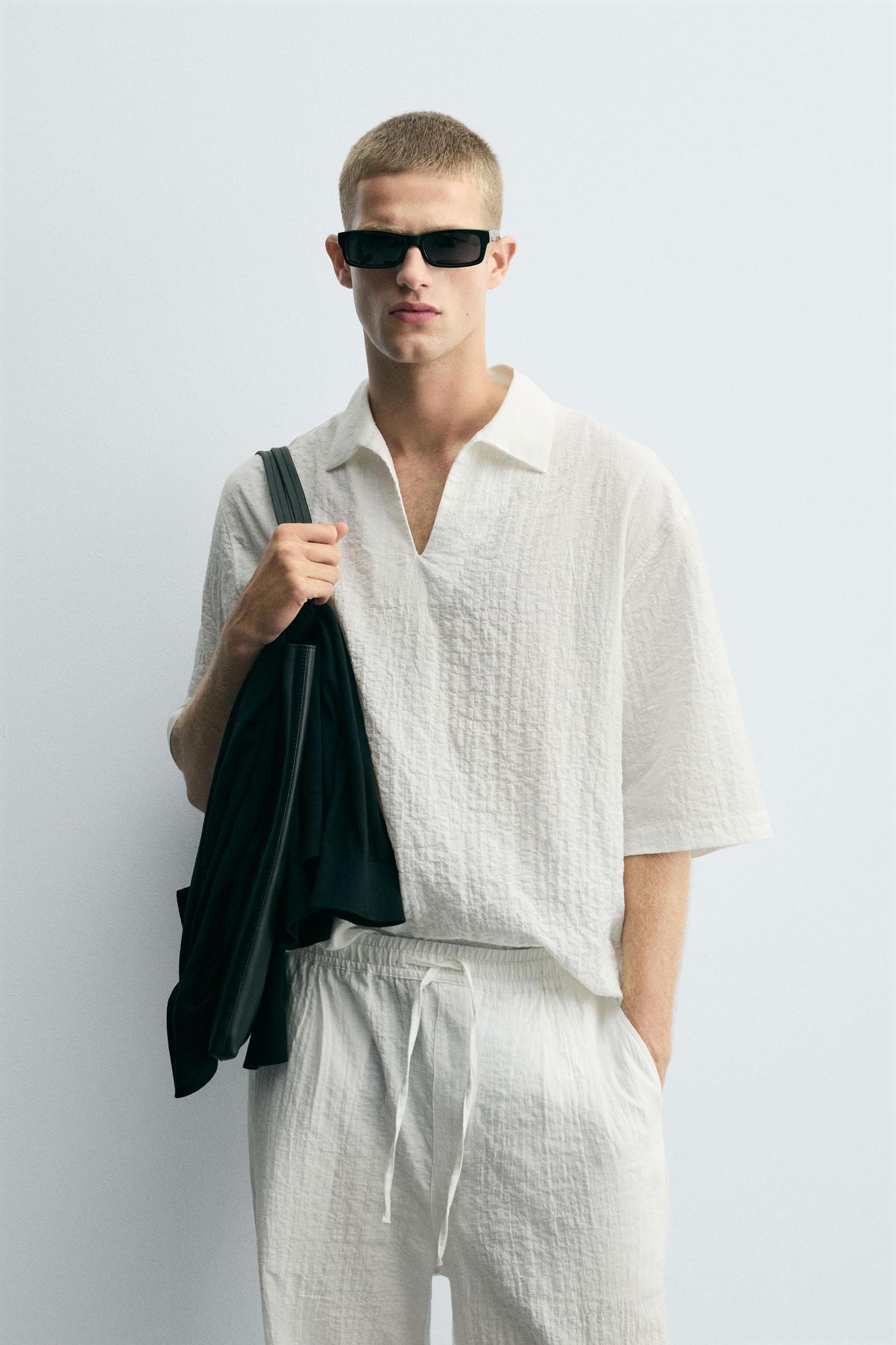 TEXTURED POLO SHIRT Product Image