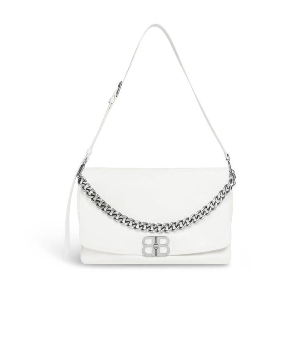 BALENCIAGA Grosse Schultertasche In Optic White Product Image