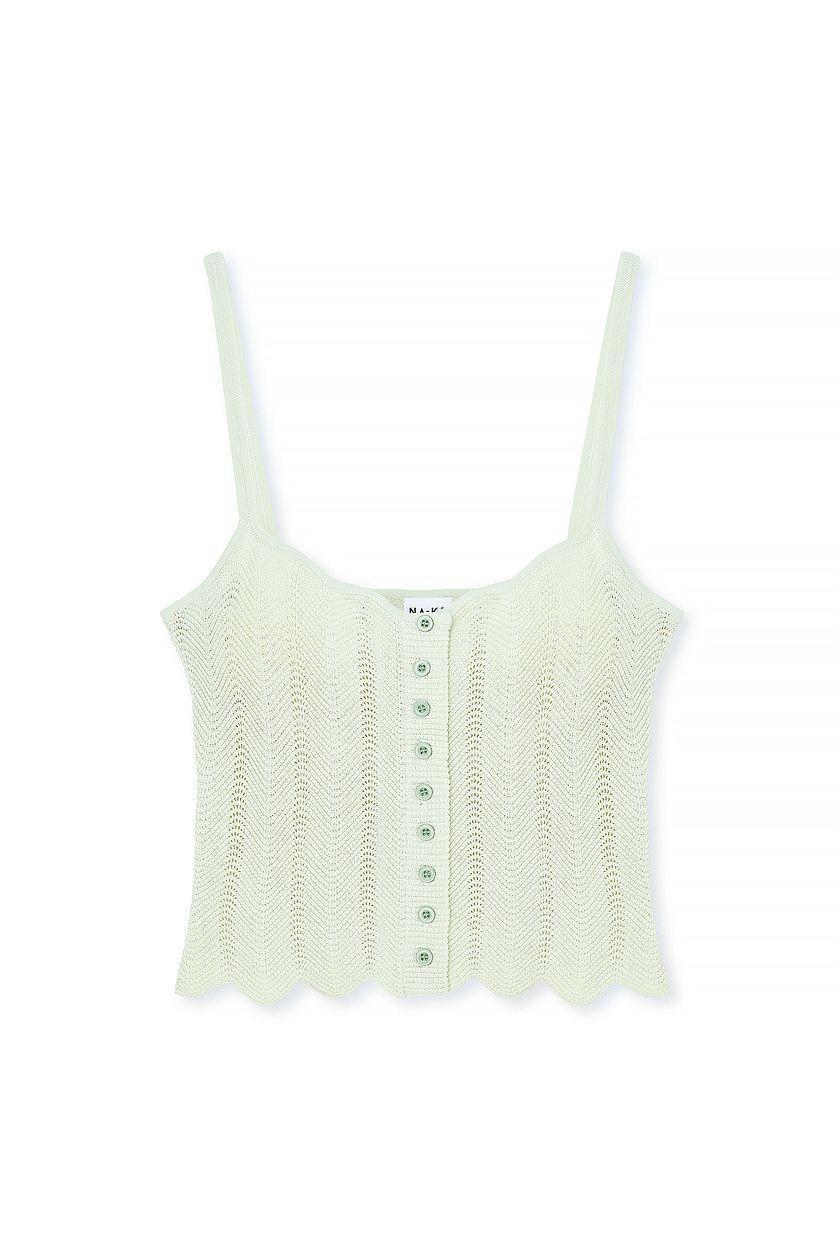 Knitted Swirl Pattern Top Product Image