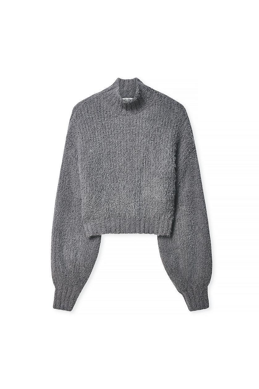 Fluffy Knitted Turtleneck Sweater Product Image