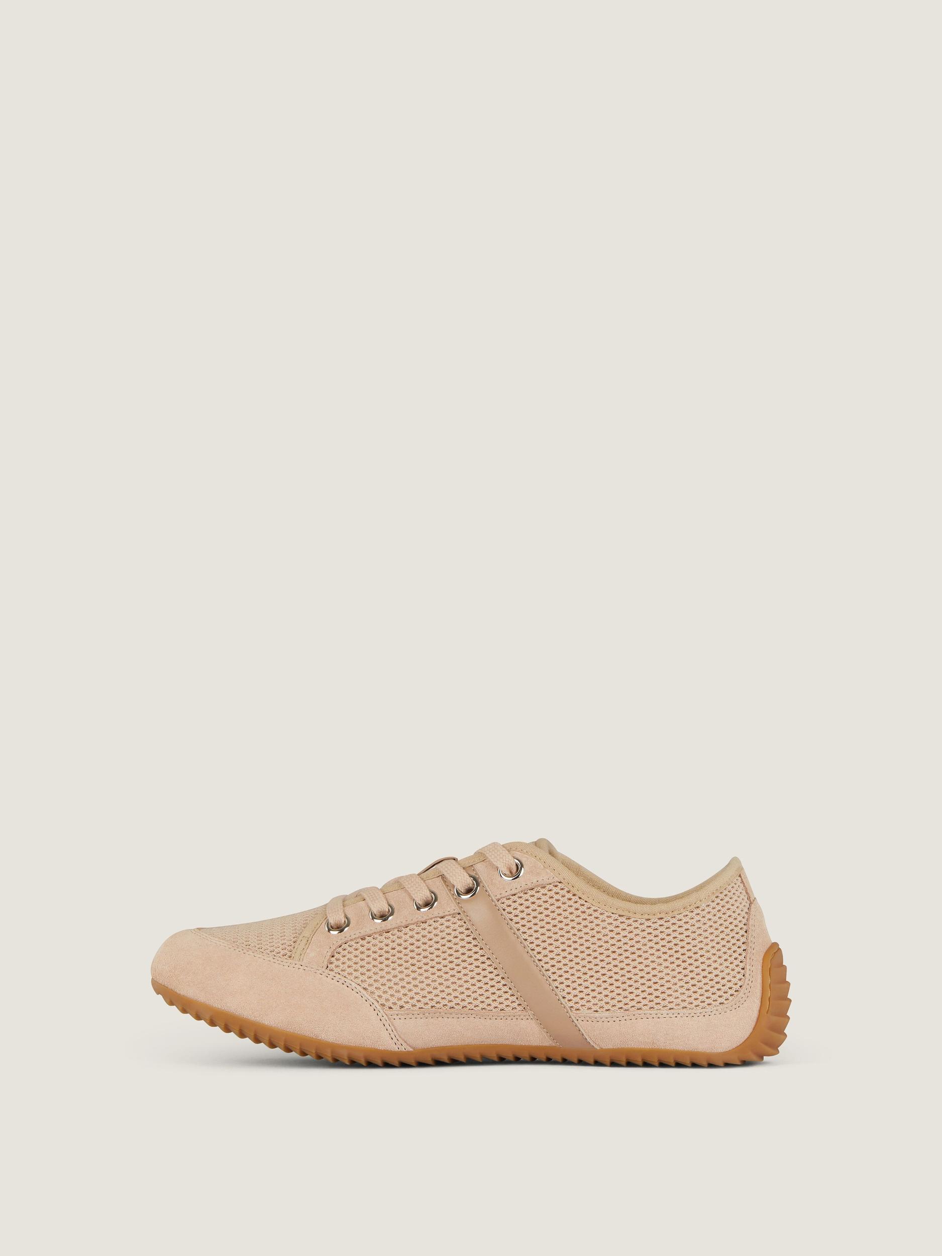Slim sneakers in mesh and suede Product Image