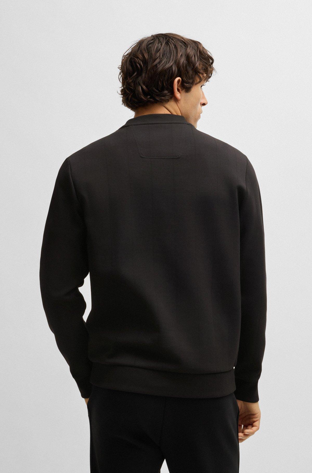 Sweatshirt with drop-needle stitching Product Image