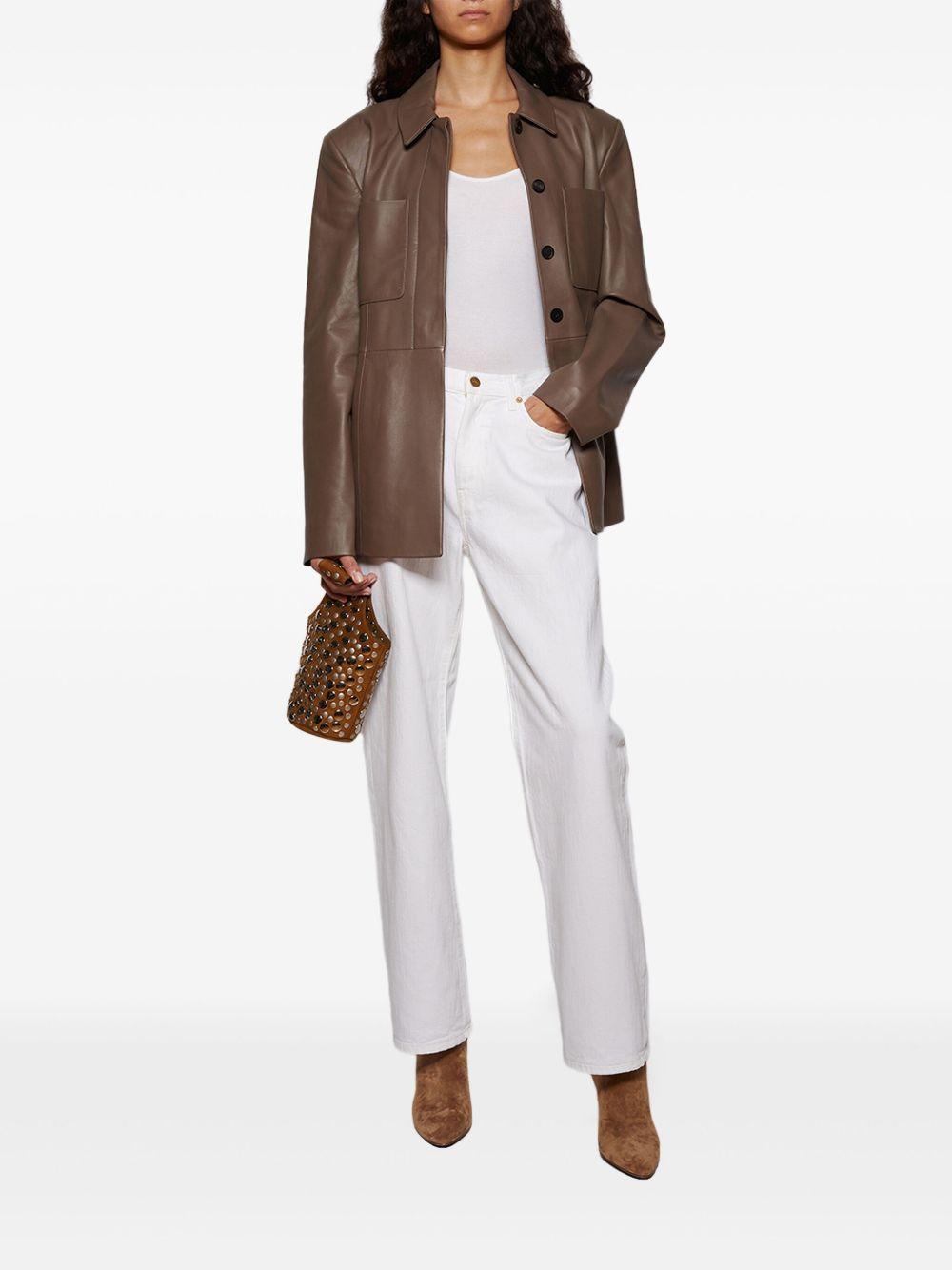 buttoned patch-pocket jacket Product Image