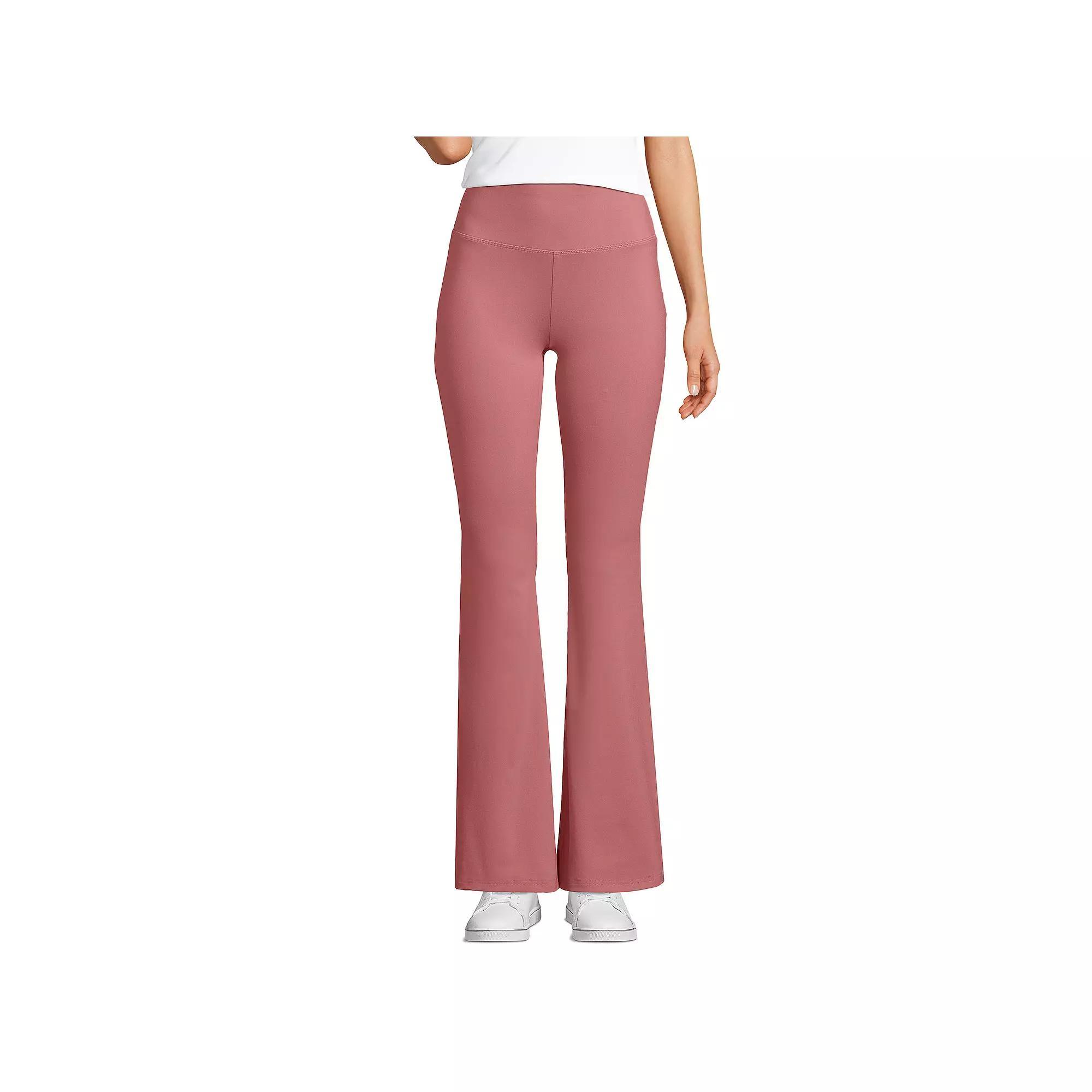 Women's Lands' End Active High Impact High-Rise Slim Flare Pants,  Product Image