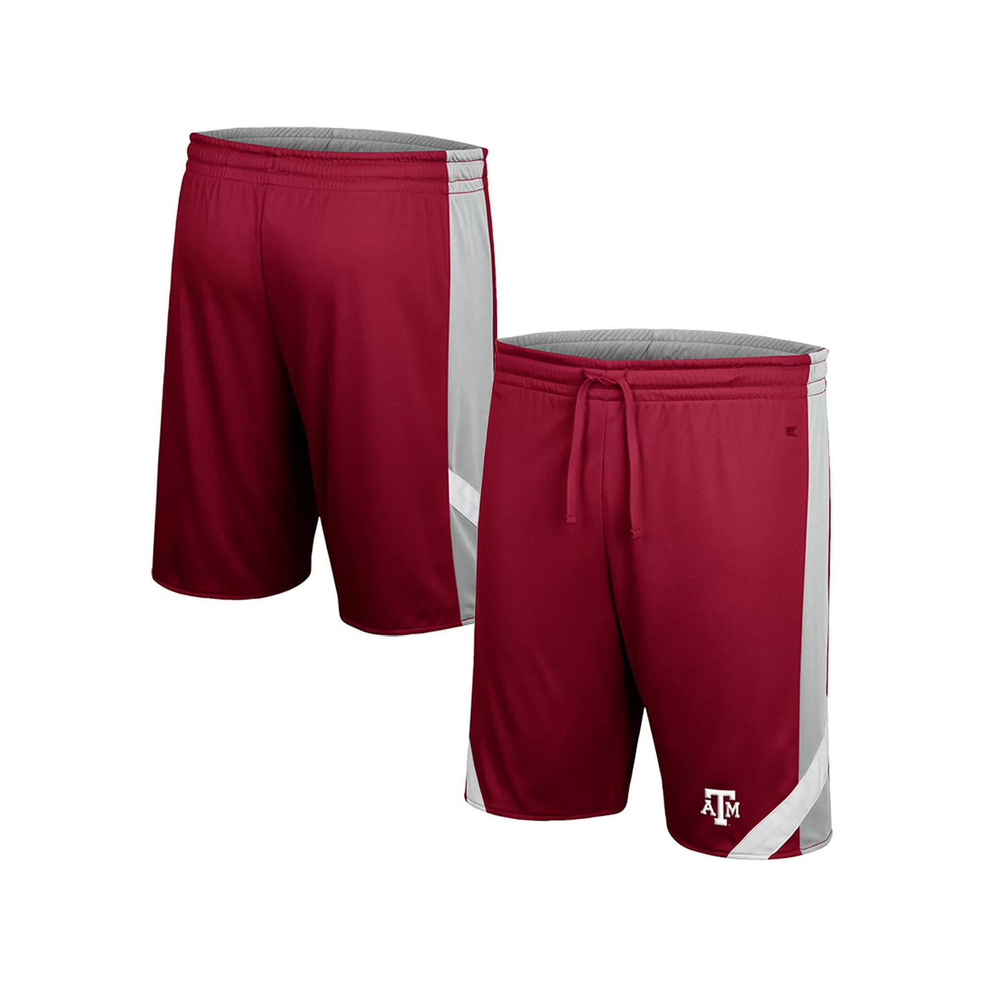 Men's Colosseum Maroon/Gray Texas A&M Aggies Am I Wrong Reversible Shorts,  Product Image
