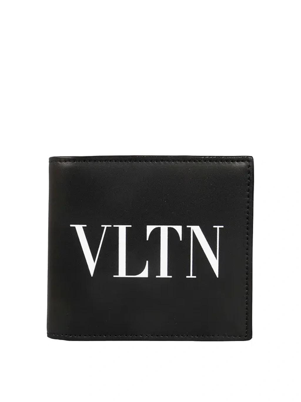 VALENTINO GARAVANI Leather Wallet In Black Product Image