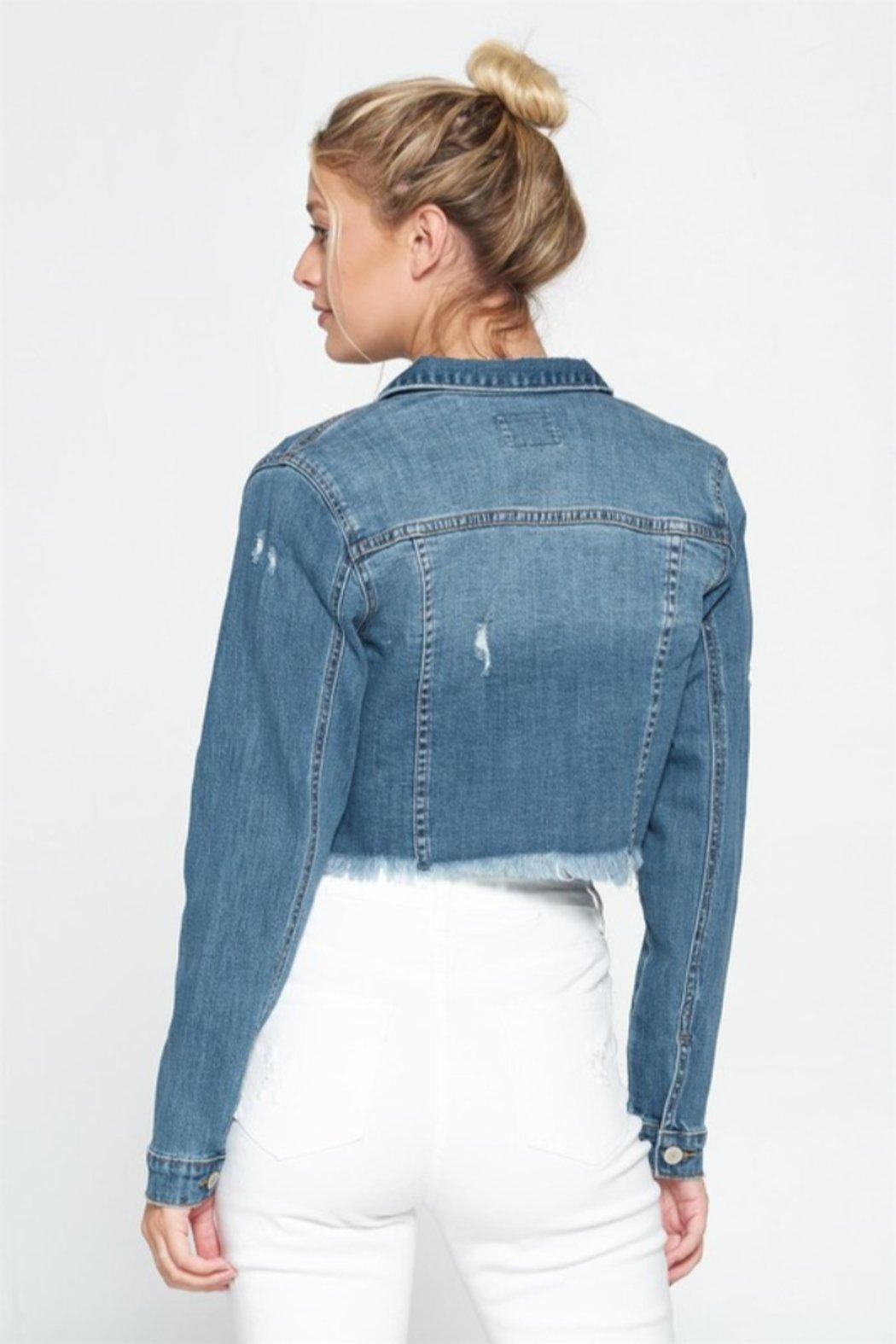 Cropped Denim Jacket Product Image