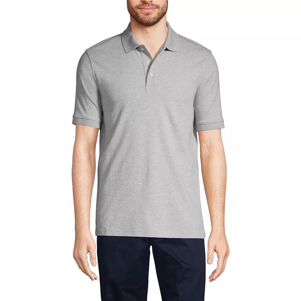 Men's Lands' End Short Sleeve Interlock Polo Shirt,  Product Image