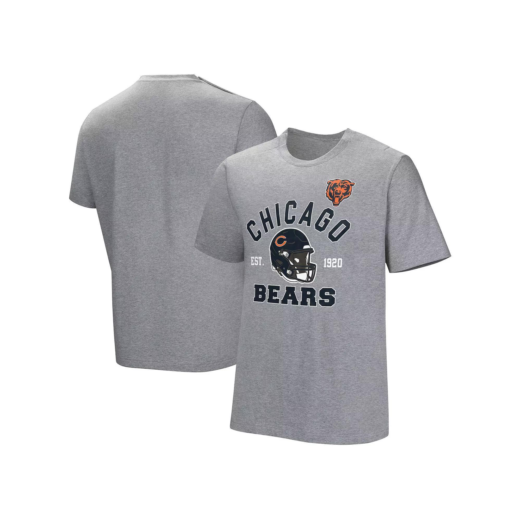 Men's Gray Chicago Bears Tackle Adaptive T-Shirt,  Product Image