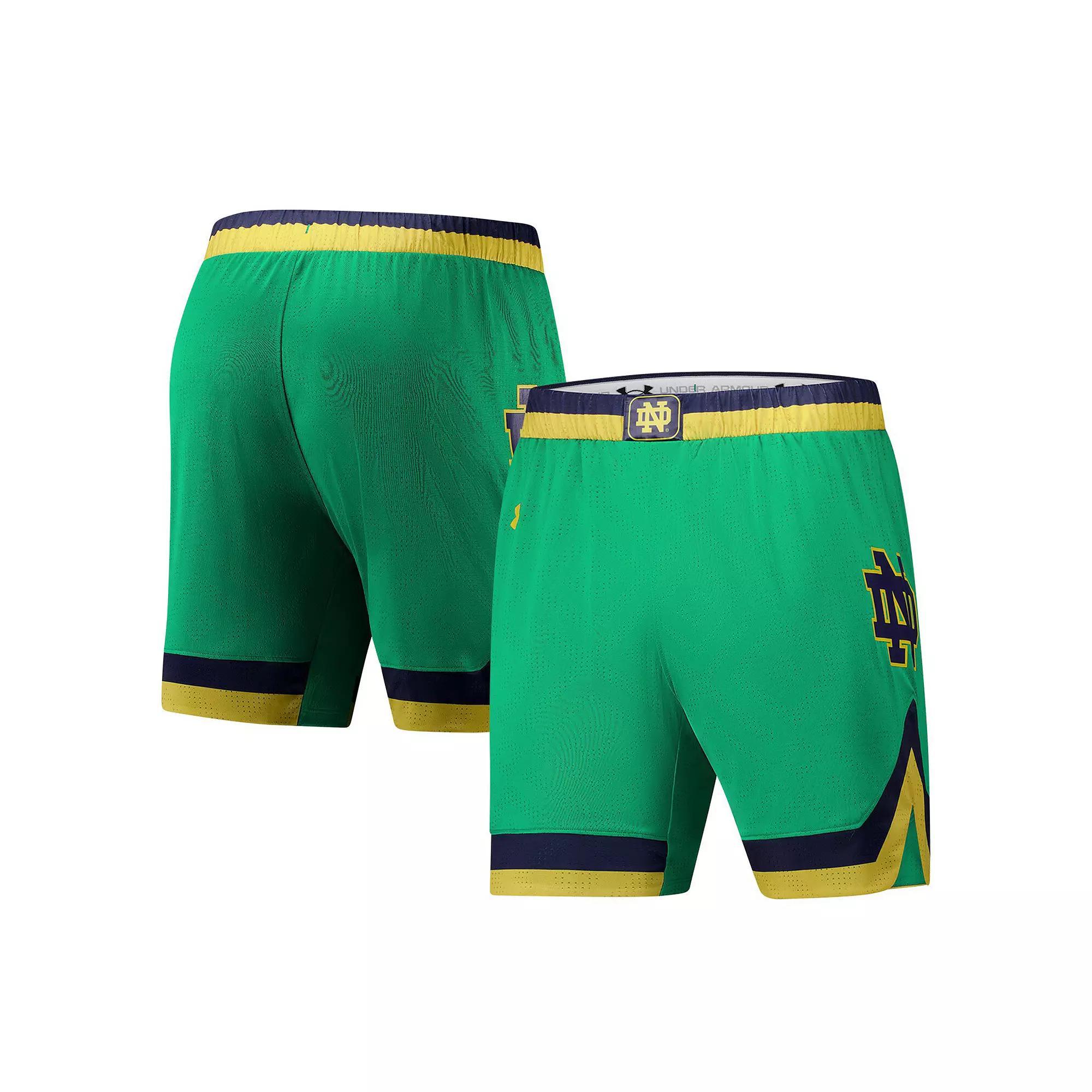 Men's Under Armour Green Notre Dame Fighting Irish Replica Basketball Shorts,  Product Image