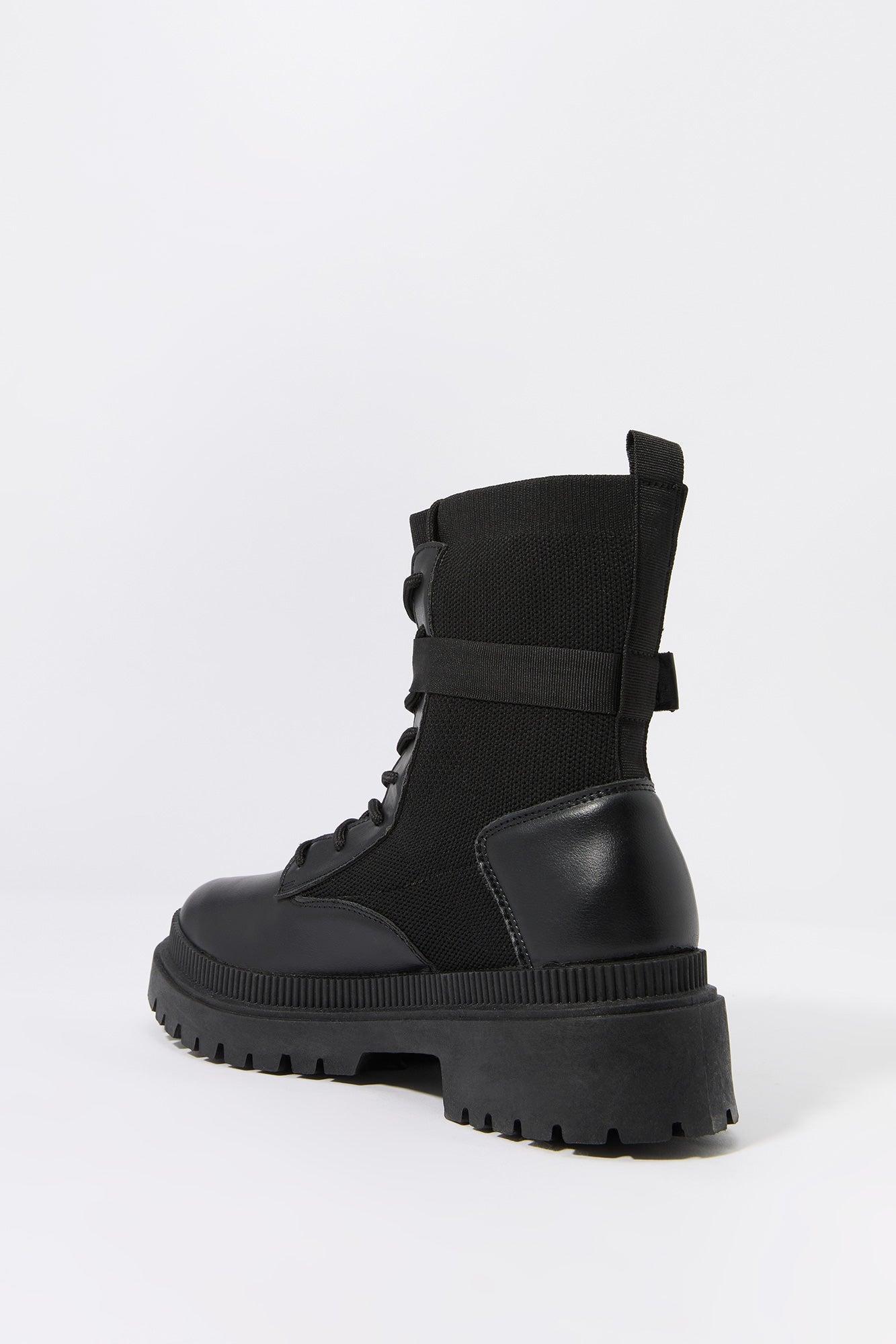 Lace Up Buckled Boot Female Product Image