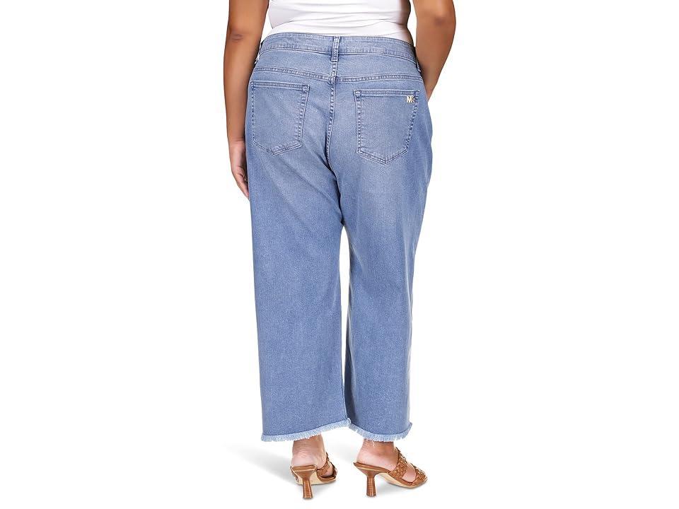 MICHAEL Michael Kors Plus Size High-Rise Crepe Flare Selma in Angel Wash (Angel Wash) Women's Jeans Product Image