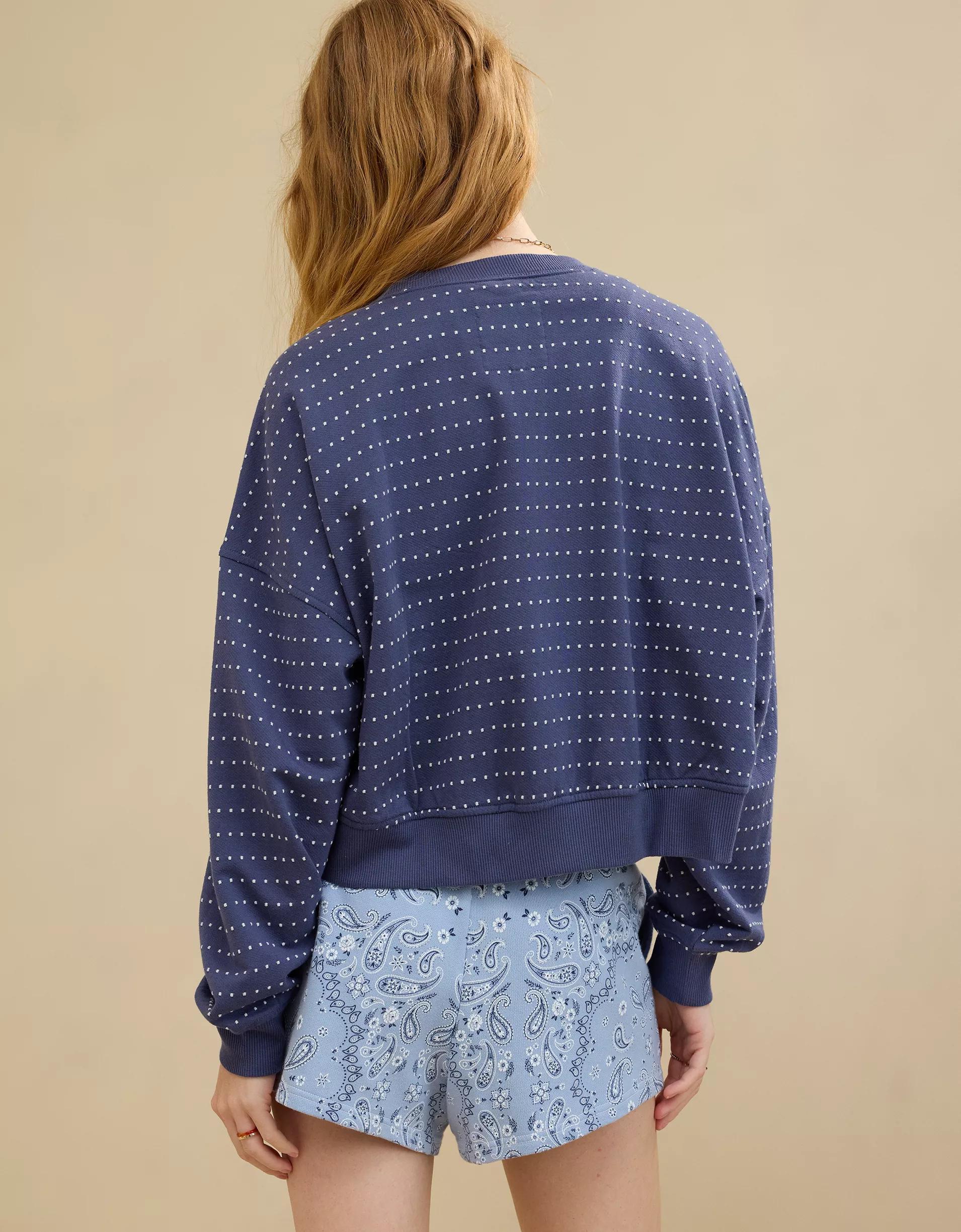 Aerie Take It Easy Crew Sweatshirt Product Image