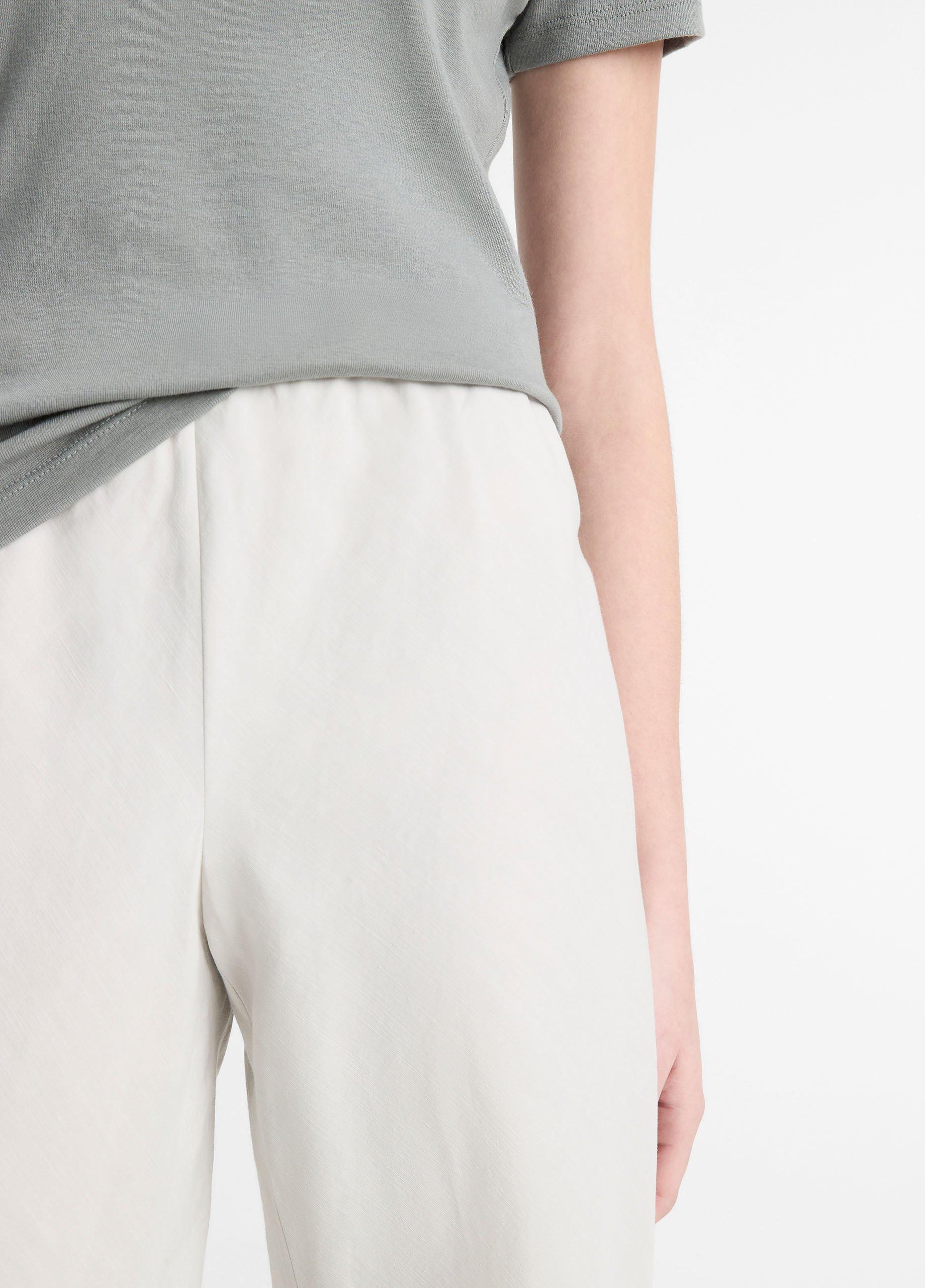 Cotton-Blend High-Waist Bias Pant Product Image