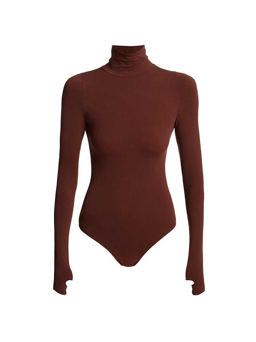 Womens Ballet Body Turtleneck Bodysuit Product Image