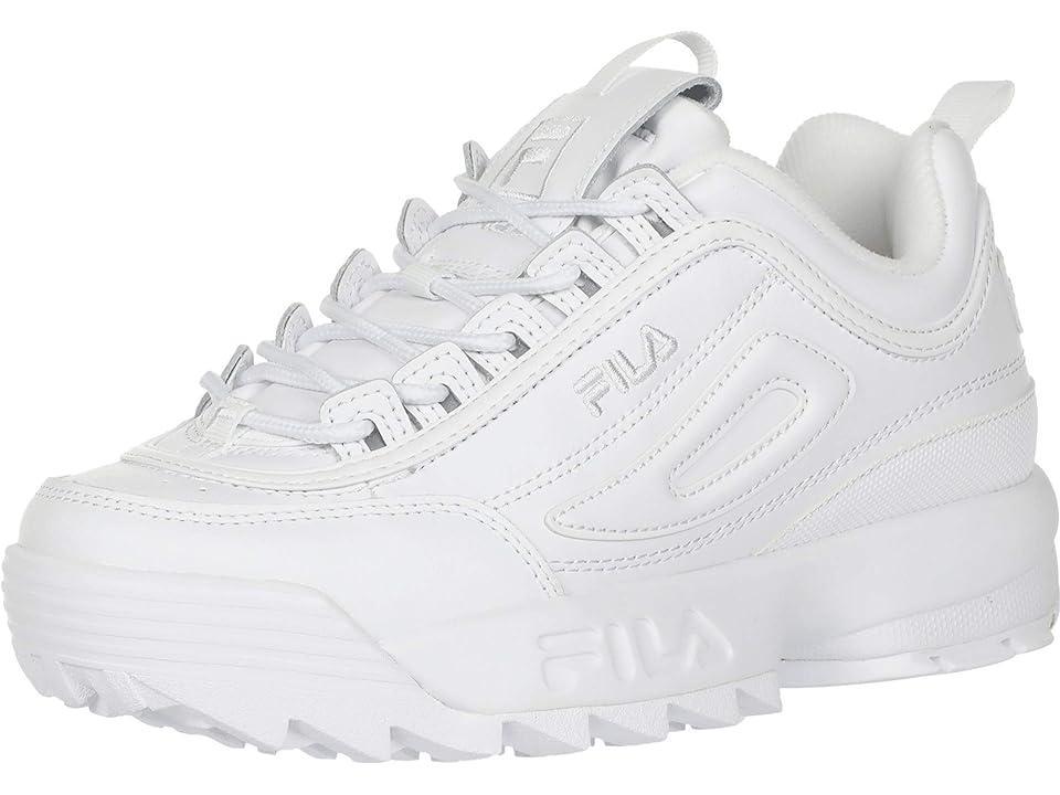 Fila Disruptor II Premium Sneakers White/White/White 9 Product Image