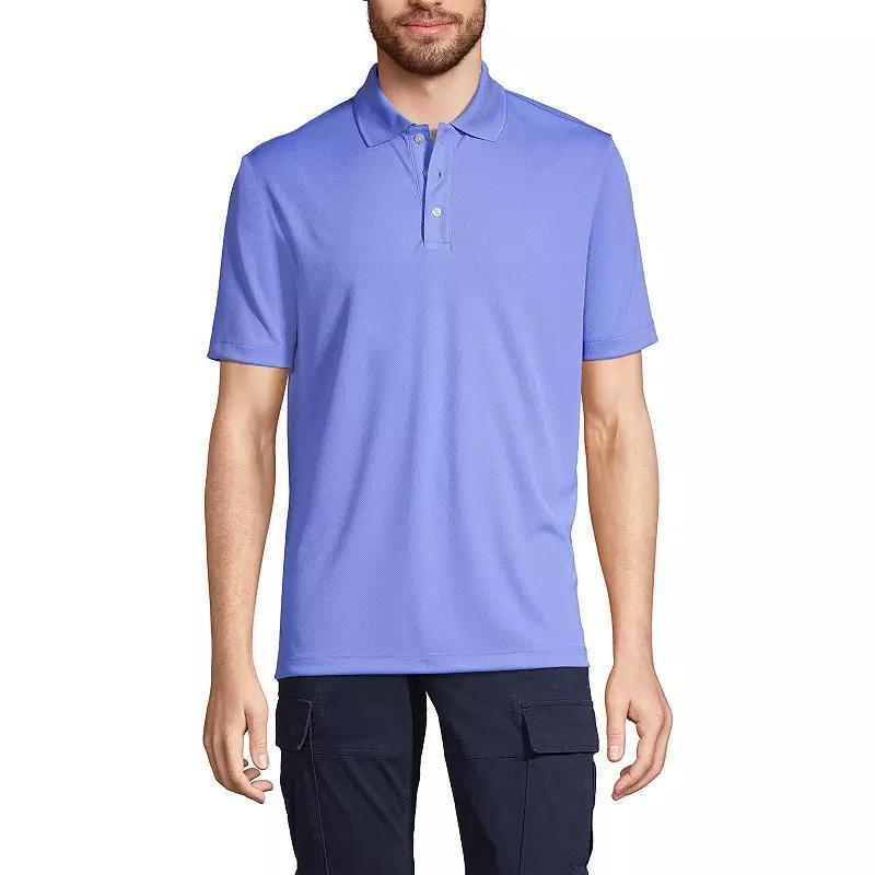 Men's Lands' End Short Sleeve Moisture-Wicking Active Polo Shirt,  Product Image