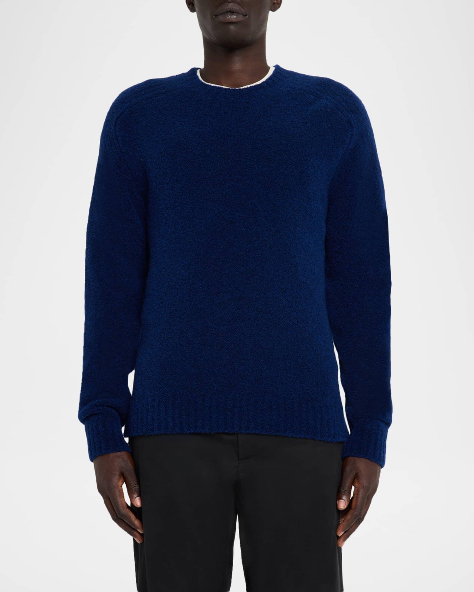 Men's Wool-Blend Boucle Crewneck Sweater Product Image