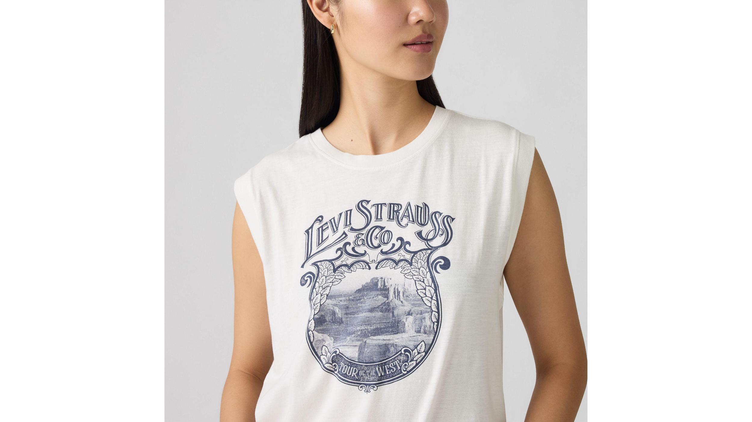 Graphic Boxy Tank Top Product Image