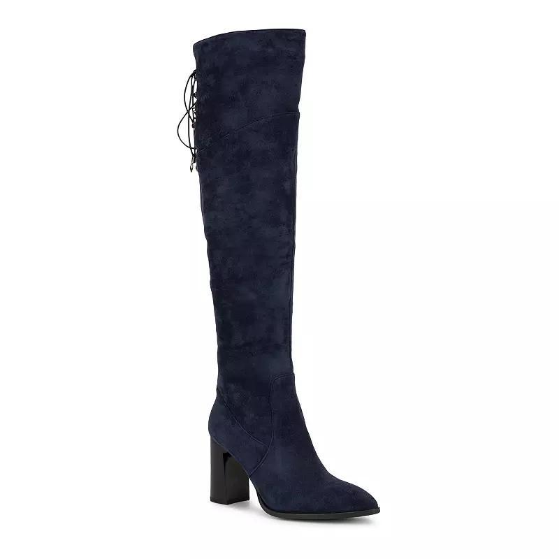 Torgeis Ryder Womens Knee-High Boots Blue Product Image