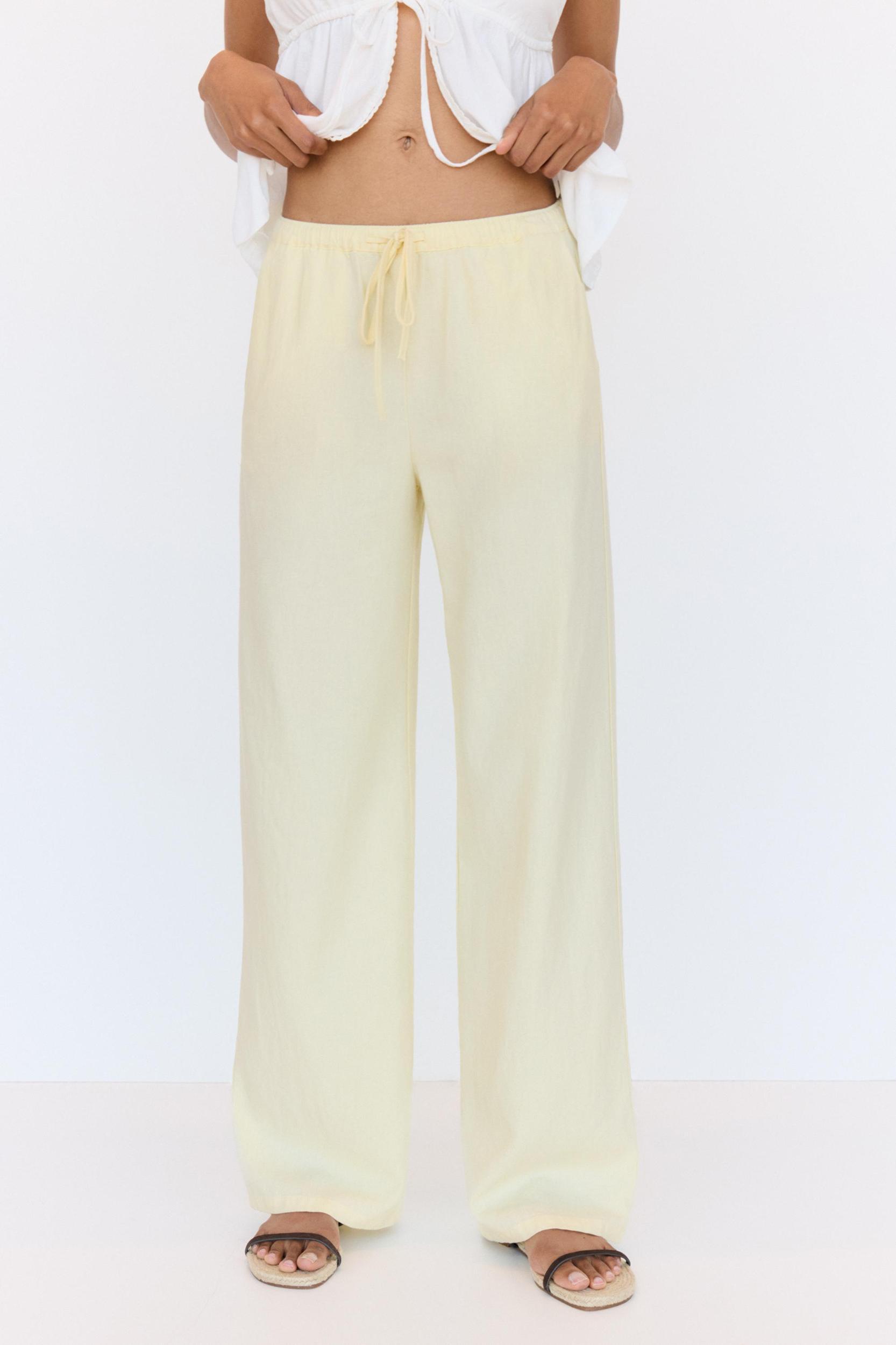 Linen blend sweatpants Product Image