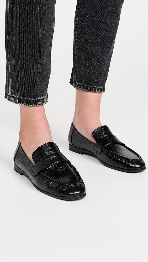 Black Suede Studio Arrow Loafers | Shopbop Product Image