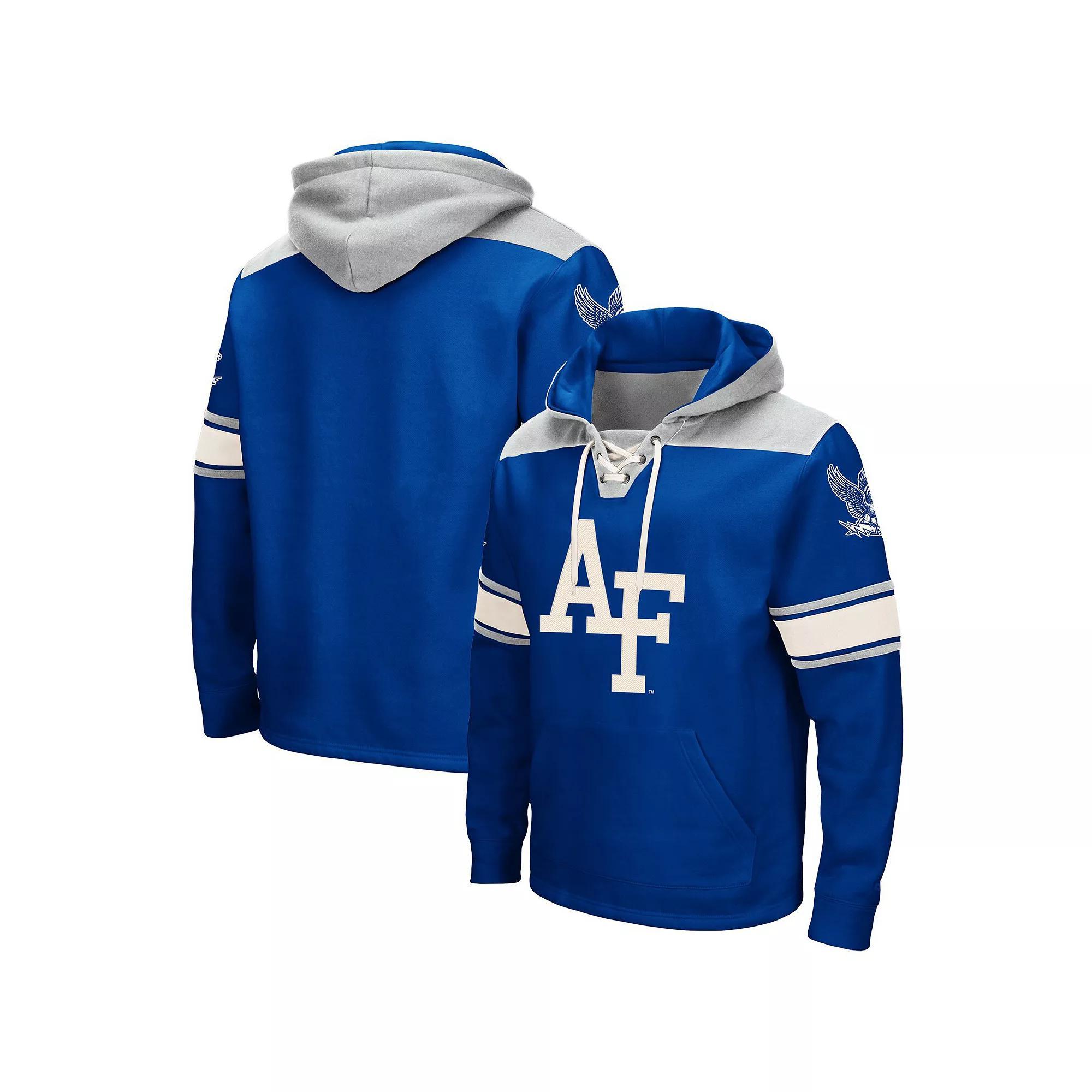Men's Colosseum Royal Air Force Falcons 2.0 Lace-Up Pullover Hoodie,  Product Image