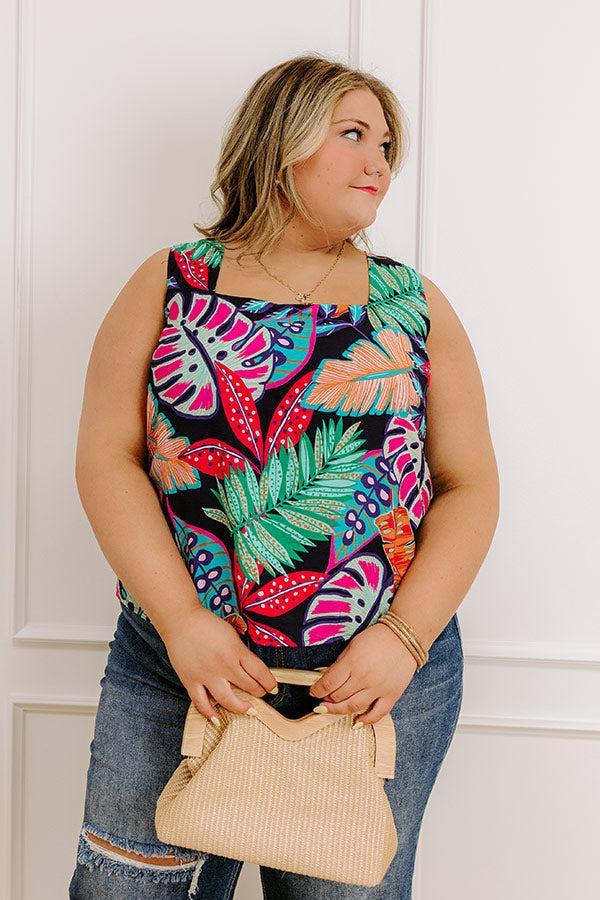 Spotted Under The Palms Top Curves Product Image