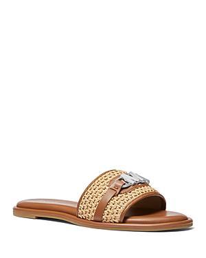 Michael Michael Kors Womens Ember Logo Slide Sandals Product Image