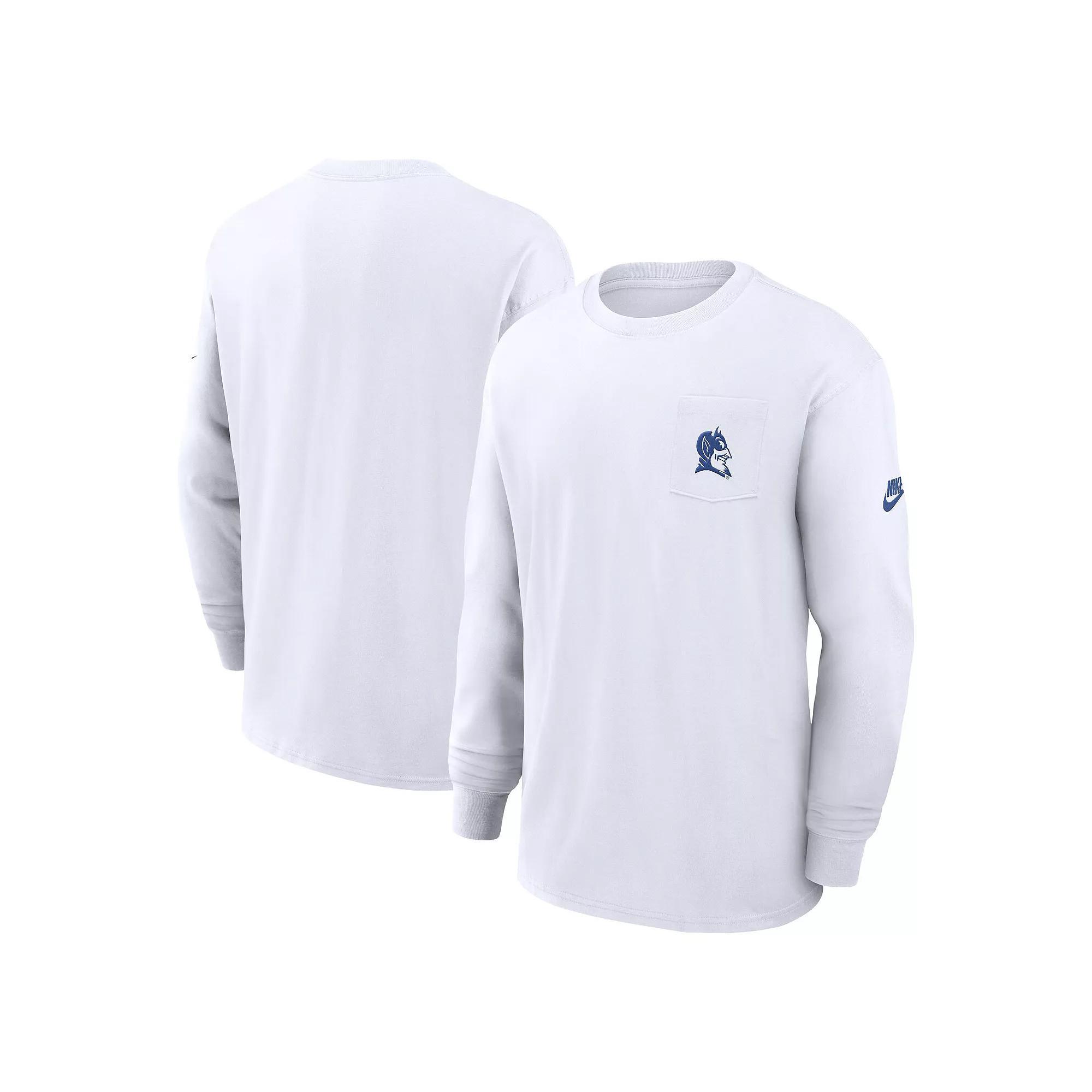 West Virginia Mountaineers Legacy Max90 Pocket Nike Mens College Long-Sleeve T-Shirt | 01ND10AWVV-DHV Product Image