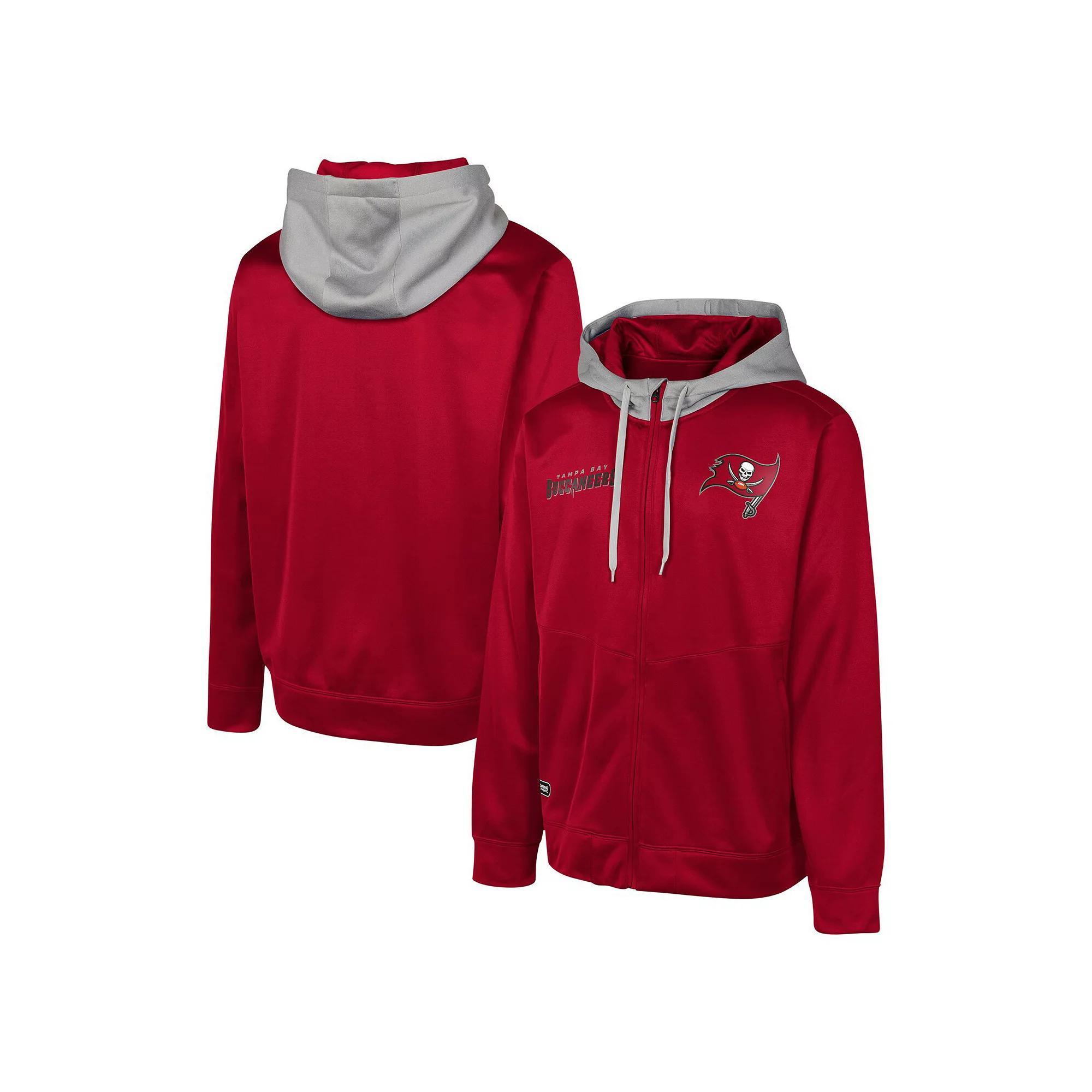 Men's Red Tampa Bay Buccaneers Replay Fashion Graphic Full-Zip Hoodie Jacket,  Product Image
